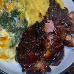 Honey Soy Five Spice Pork Scotch Bollock Steaks