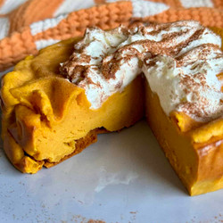 Lighter Pumpkin Cottage Cheese Cheesecake