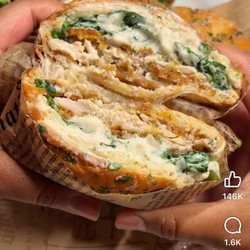 Crispy Chicken Caesar Salad Croissants
