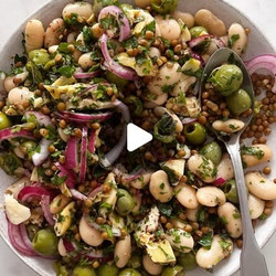 Herby Olive, Butter Bean &amp; Lentil Salad
