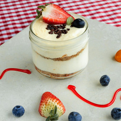 Healthy Protein Cheesecake Jars