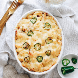 Jalapeno Havarti Mac And Cheese With Shredded Chicken