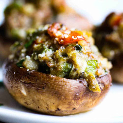 Sausage-stuffed Mushrooms