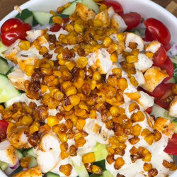 Crunchy Corn Dijon Chicken Salad