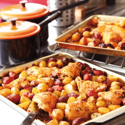 Spanish Chicken With Chorizo And Potatoes