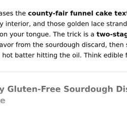 Ultra-crispy Gluten-free Sourdough Discard Funnel Cake