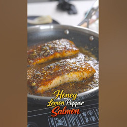 Honey Lemon Pepper Salmon
