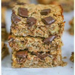Healthy Chunky Monkey Oatmeal Bars – Easy