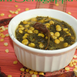 Channa Dal With Sorrel Leaves | Gongura Senagappu Curry