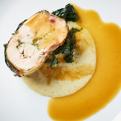 Pheasant Ballotine With Sage Bread Sauce