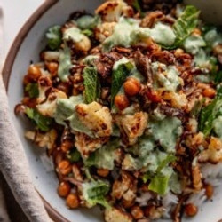 Roasted Sesame Mushroom Bean Bowls
