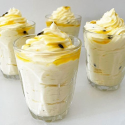 3-ingredient Passionfruit Whip posset must