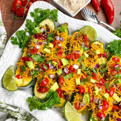 Burrito Zucchini Boats