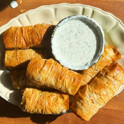 Crunchy Phyllo Fish Sticks