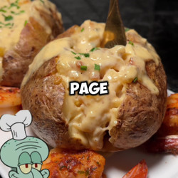 Creamy Garlic Baked Potatoes