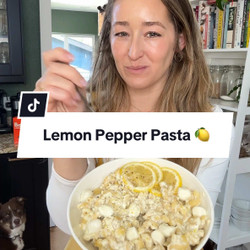 High-protein Lemon Pepper Pasta