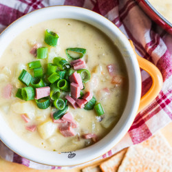 Cheesy Ham And Potato Soup
