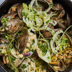 Clams In White Bean Sauce