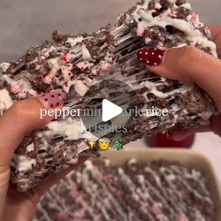 Peppermint Bark Rice Krispies
