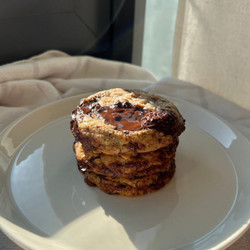 Rosemary Dark Chocolate Walnut Cookies