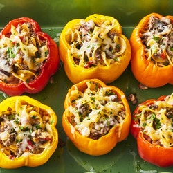 Beef Stroganoff Stuffed Peppers