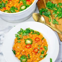 Moroccan Chickpea Lentil Soup (harira)