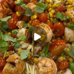 Shrimp, Tomato, And Corn Pasta