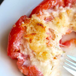 Three Cheese Stuffed Tomatoes