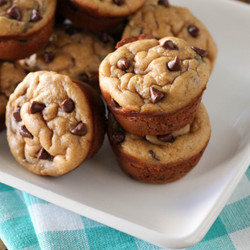 Peanut Butter Banana Mini Muffins