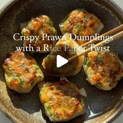 Crispy Prawn Dumplings With A Rice Paper Twist