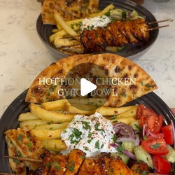 Hot Honey Chicken Gyros Bowl