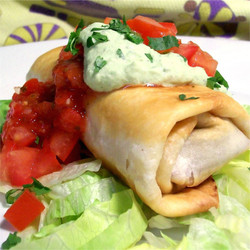 Beef And Bean Chimichangas