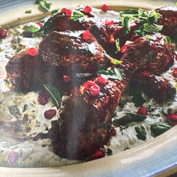 Pomegranate and Honey Chicken Drumsticks