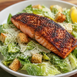 Blackened Salmon Caesar Salad