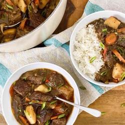 Jamaican Beef Stew slow cooker meat