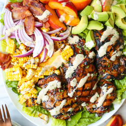 Rosemary Chicken And Peach Salad