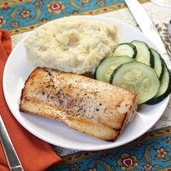 Sauteed Ono (or Tilapia) With Balsamic Butter Sauce
