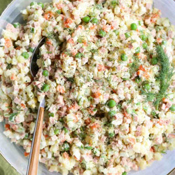 Olivier Salad Recipe (russian Potato Salad)