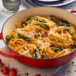 One Pot Thin Spaghetti