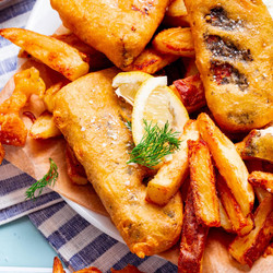 Vegan Fish And Chips 481kcal
