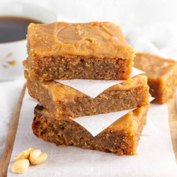 Keto Iced Peanut Butter Bars
