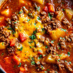 Slow Cooker Cheesy Taco Soup