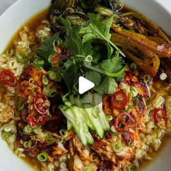 Hainanese Inspired Chicken Rice And Broth