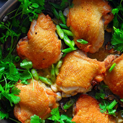 Crispy Cantonese Chicken Thighs