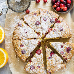 Grain-free Cranberry Orange Breakfast Cake