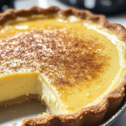 Old School Egg Custard Pie