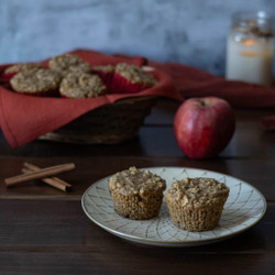 High Protein Apple Cinnamon Muffins