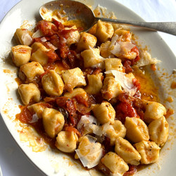 Slow Roasted Tomatoes With Ricotta Gnocchi