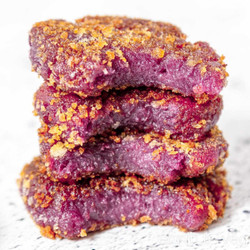 Purple Sweet Potato Pan-fried Mochi