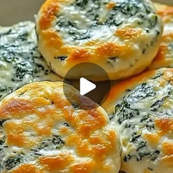 Mediterranean Spinach &amp; Cheese Baked Medallions